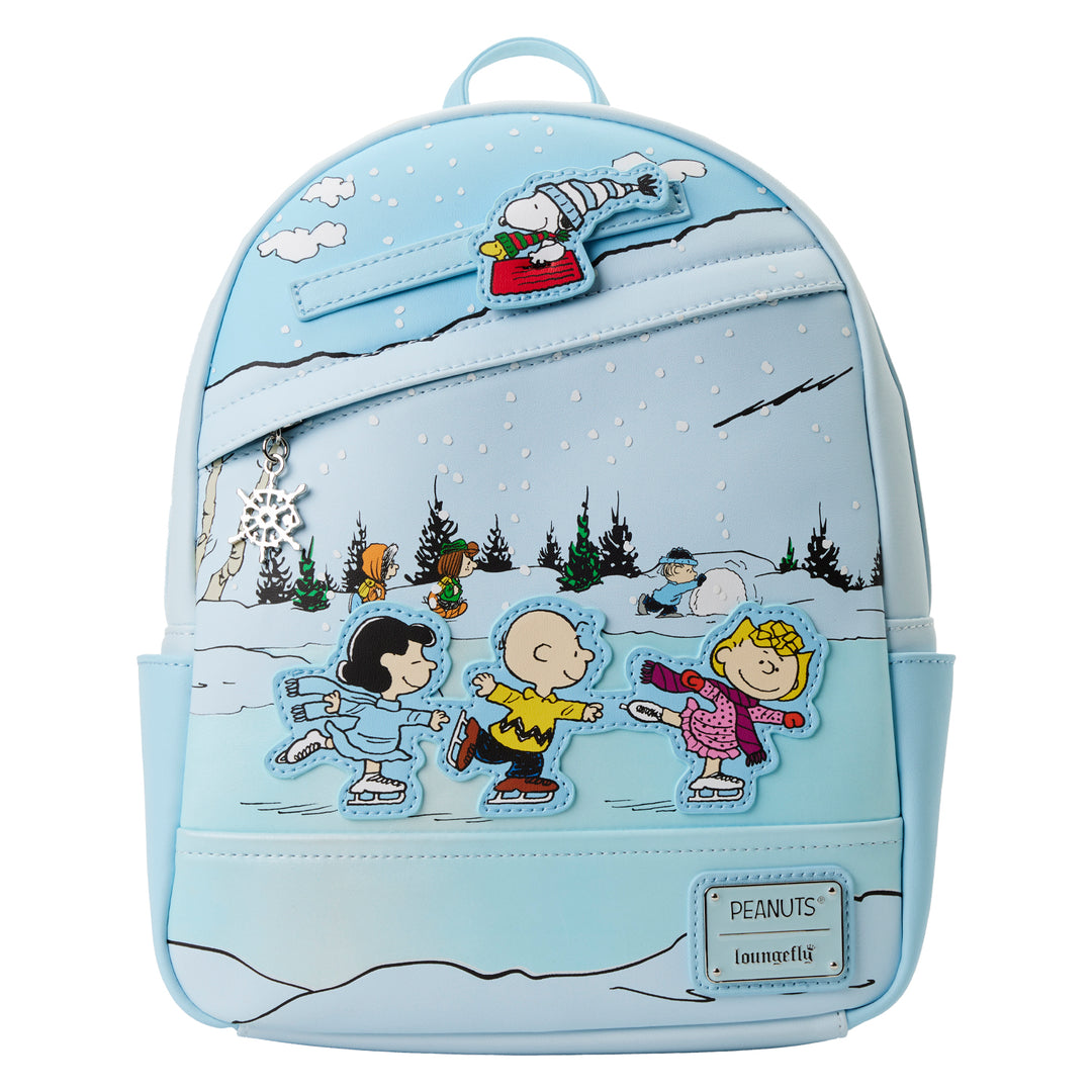 Peanuts Charlie Brown & Snoopy Ice Skating Mini Backpack