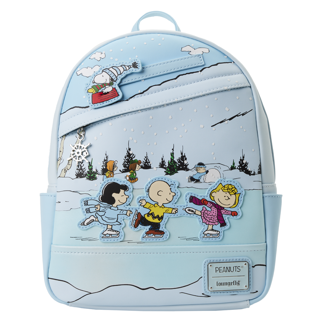 Peanuts Charlie Brown & Snoopy Ice Skating Mini Backpack