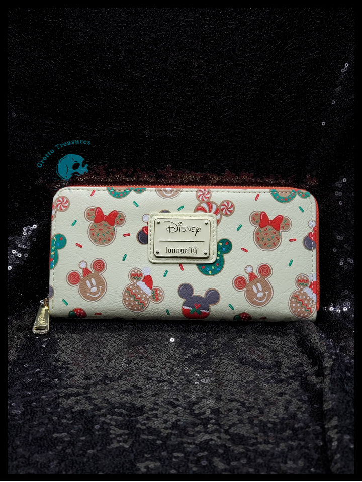 Disney Christmas Mickey and Minnie Cookie Wallet