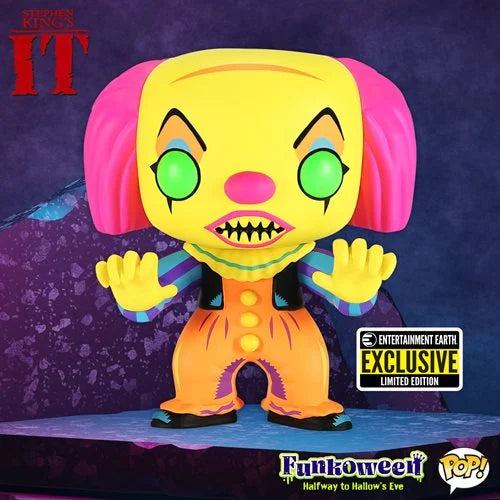 Funko Horror IT Pennywise Black Light Pop! Vinyl Figure Exclusive