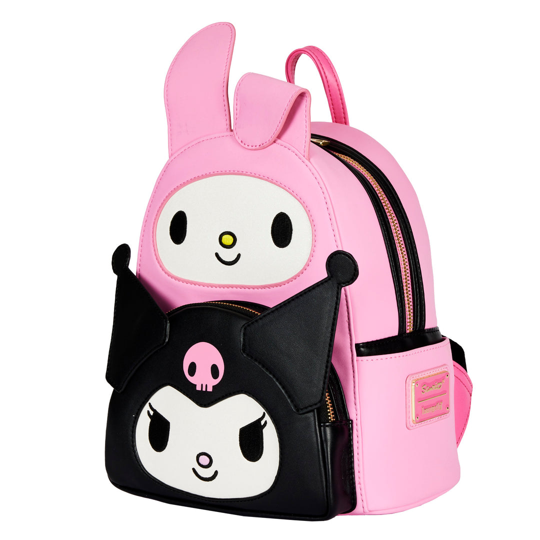 Loungefly Sanrio My Melody Kuromi Double Pocket Mini Backpack