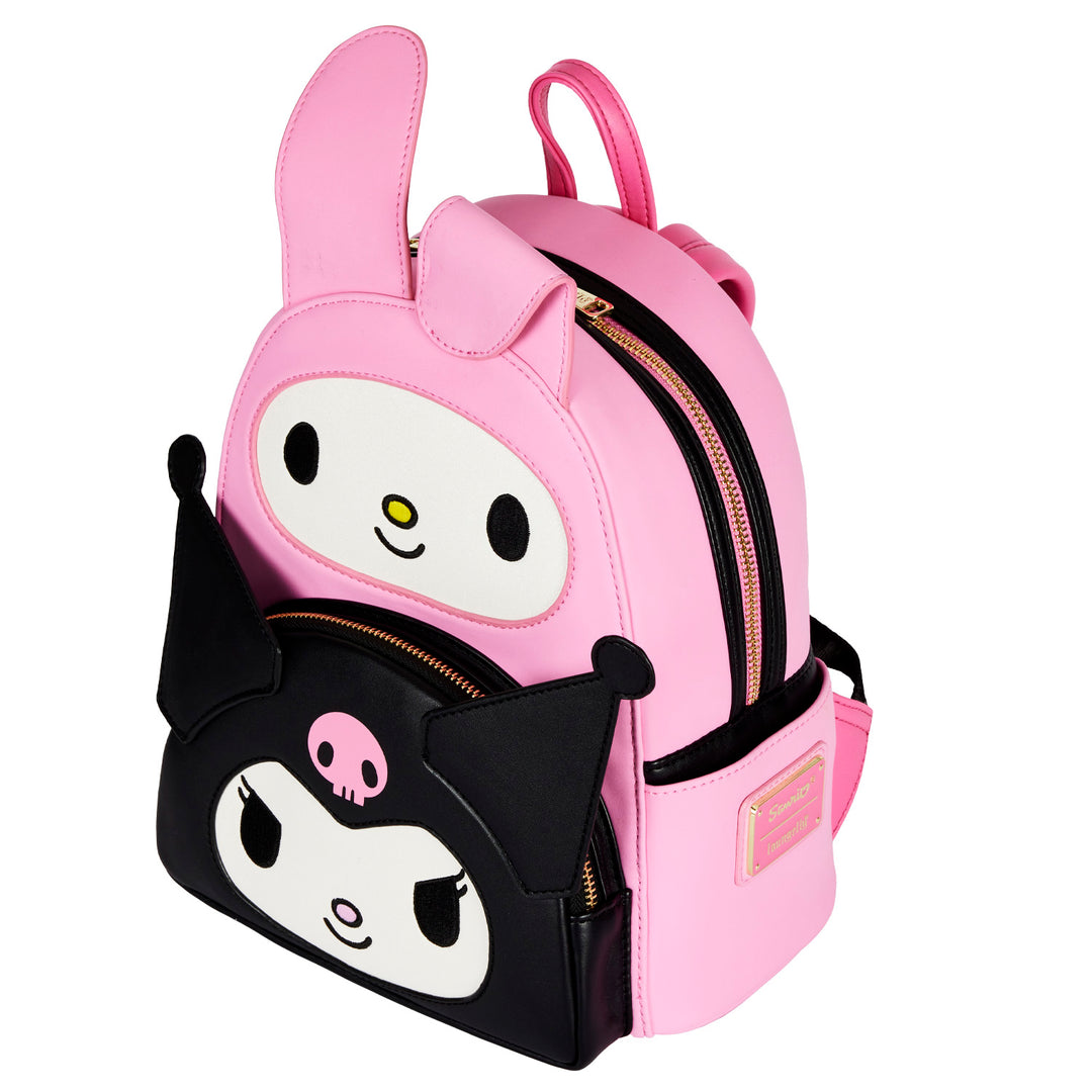 Loungefly Sanrio My Melody Kuromi Double Pocket Mini Backpack