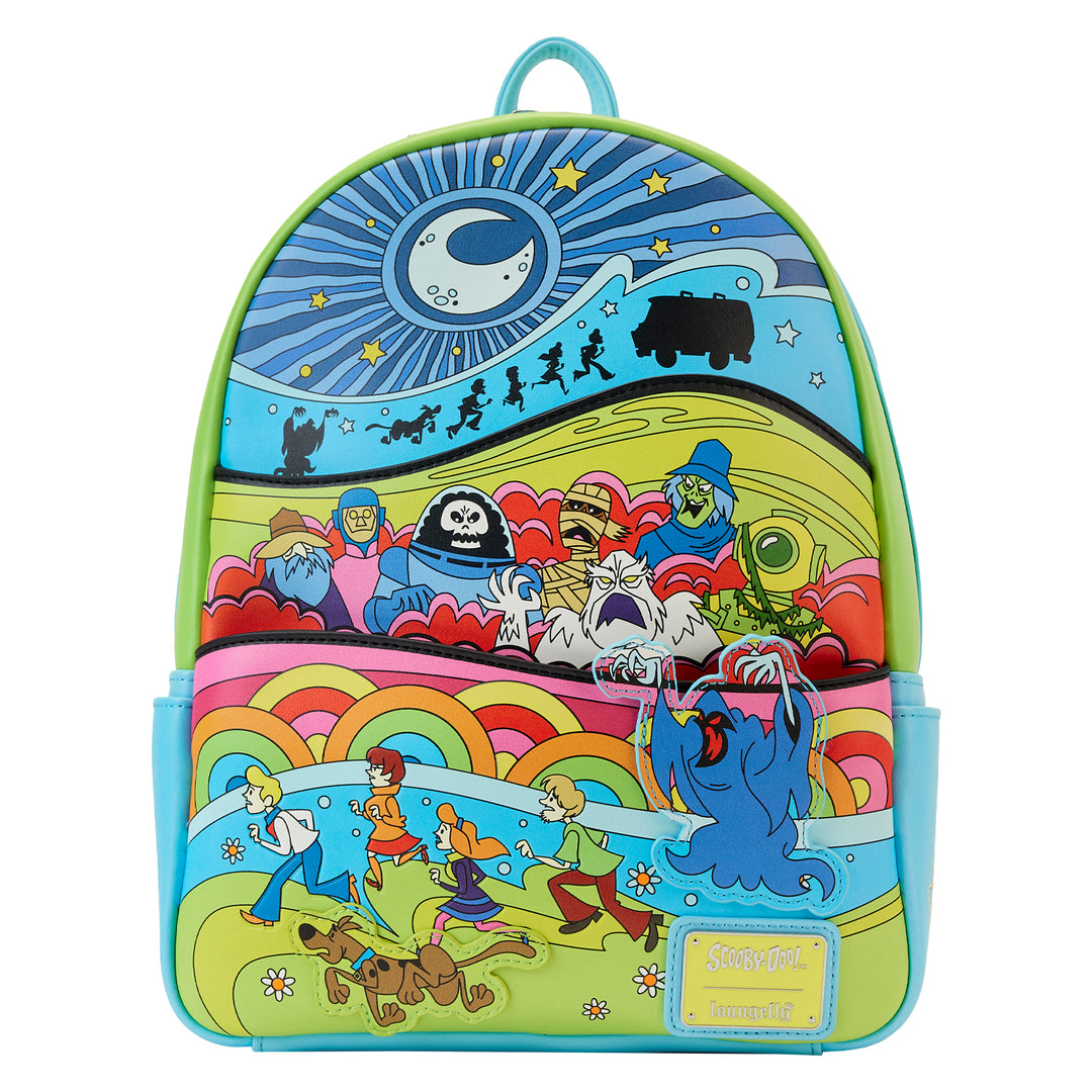 Scooby Doo Psychedelic Monster Chase Glow in the Dark Mini Backpack