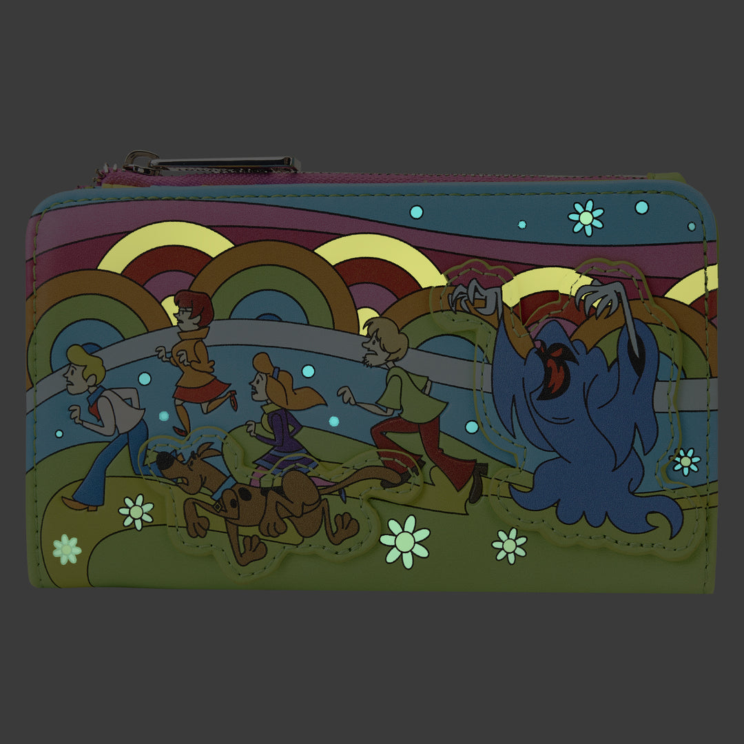 Scooby Doo Psychedelic Monster Chase Glow in the Dark Wallet