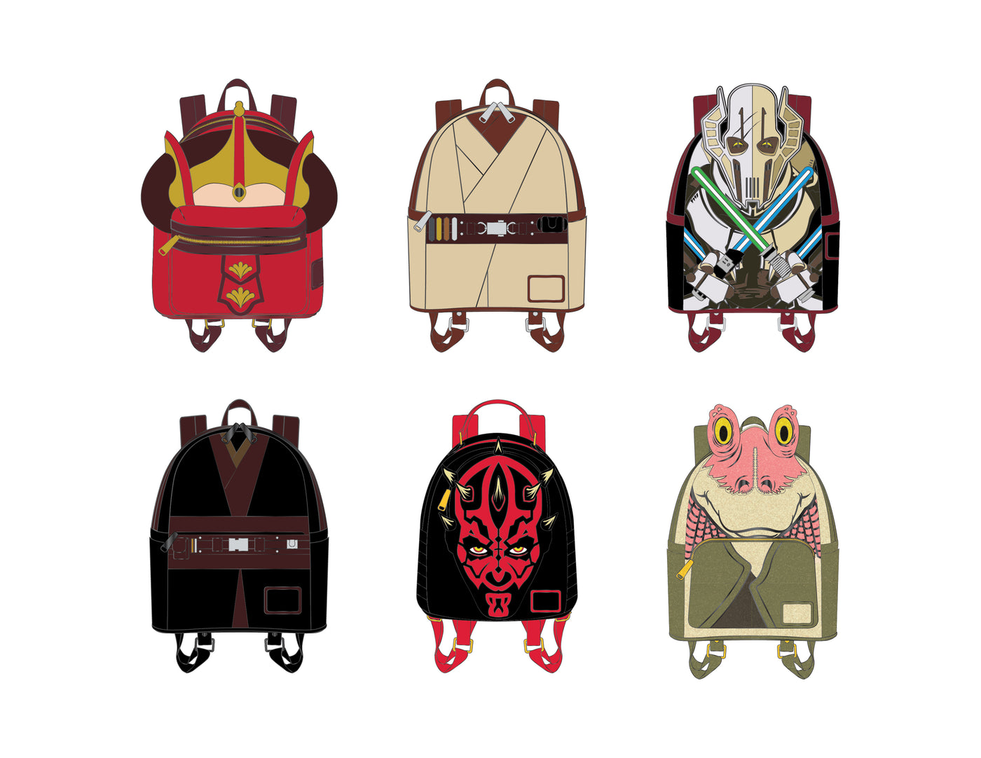 Star Wars Prequel Trilogy Characters Blind Box Pin