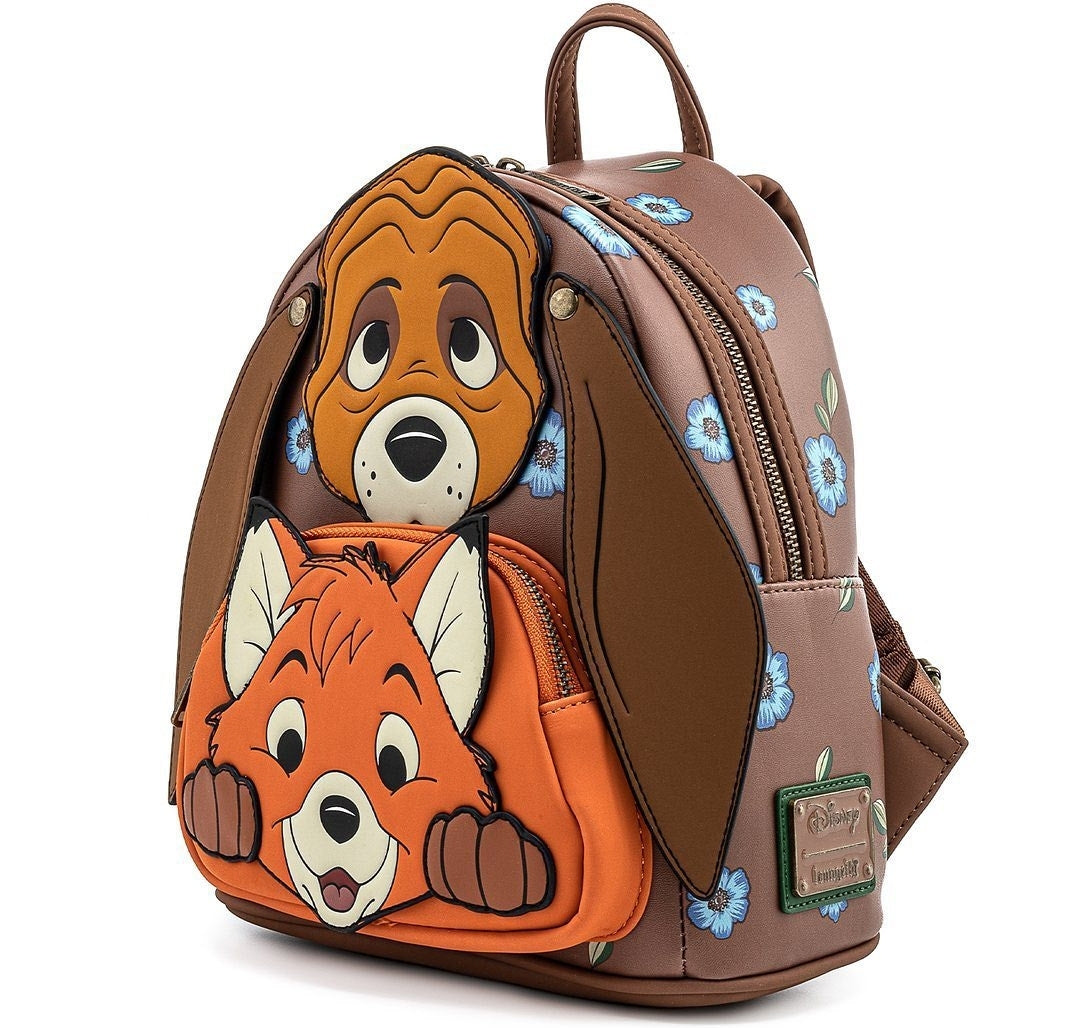 Loungefly Disney Fox and the Hound Todd & Copper Cosplay Mini Backpack