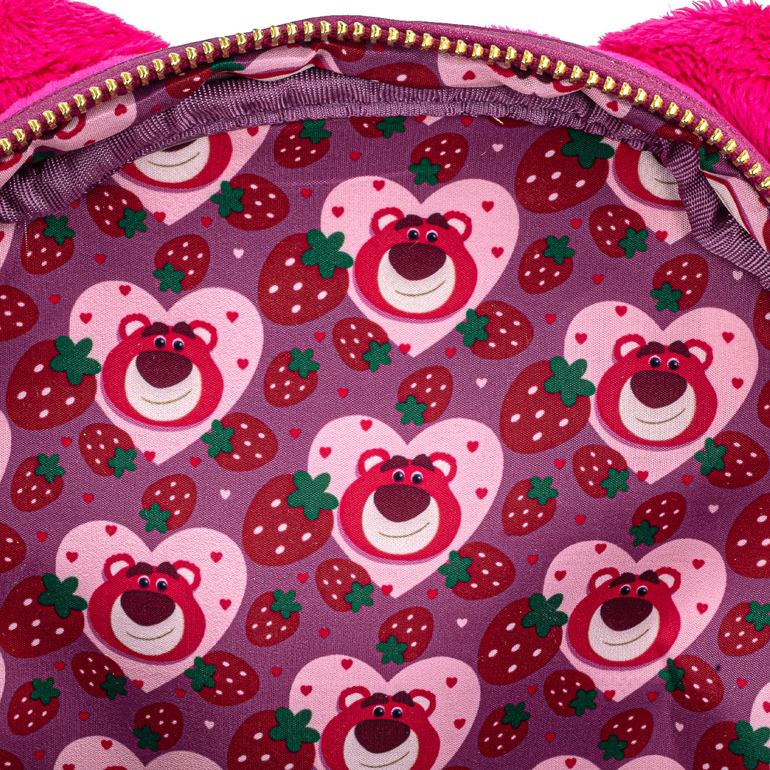 Loungefly Disney Pixar Toy Story Lotso Cosplay Sherpa Mini Backpack
