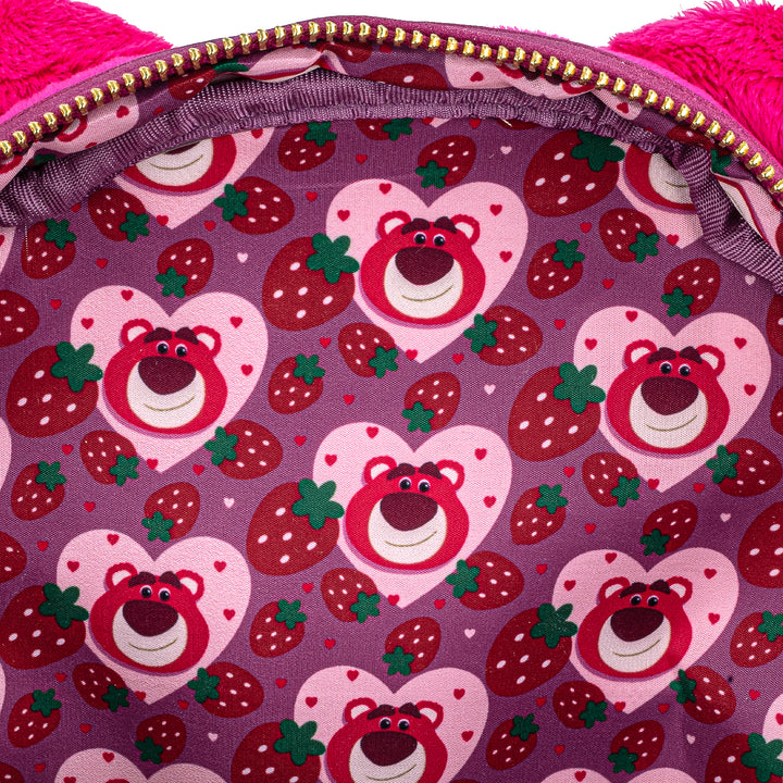 Loungefly Disney Pixar Toy Story Lotso Cosplay Sherpa Mini Backpack