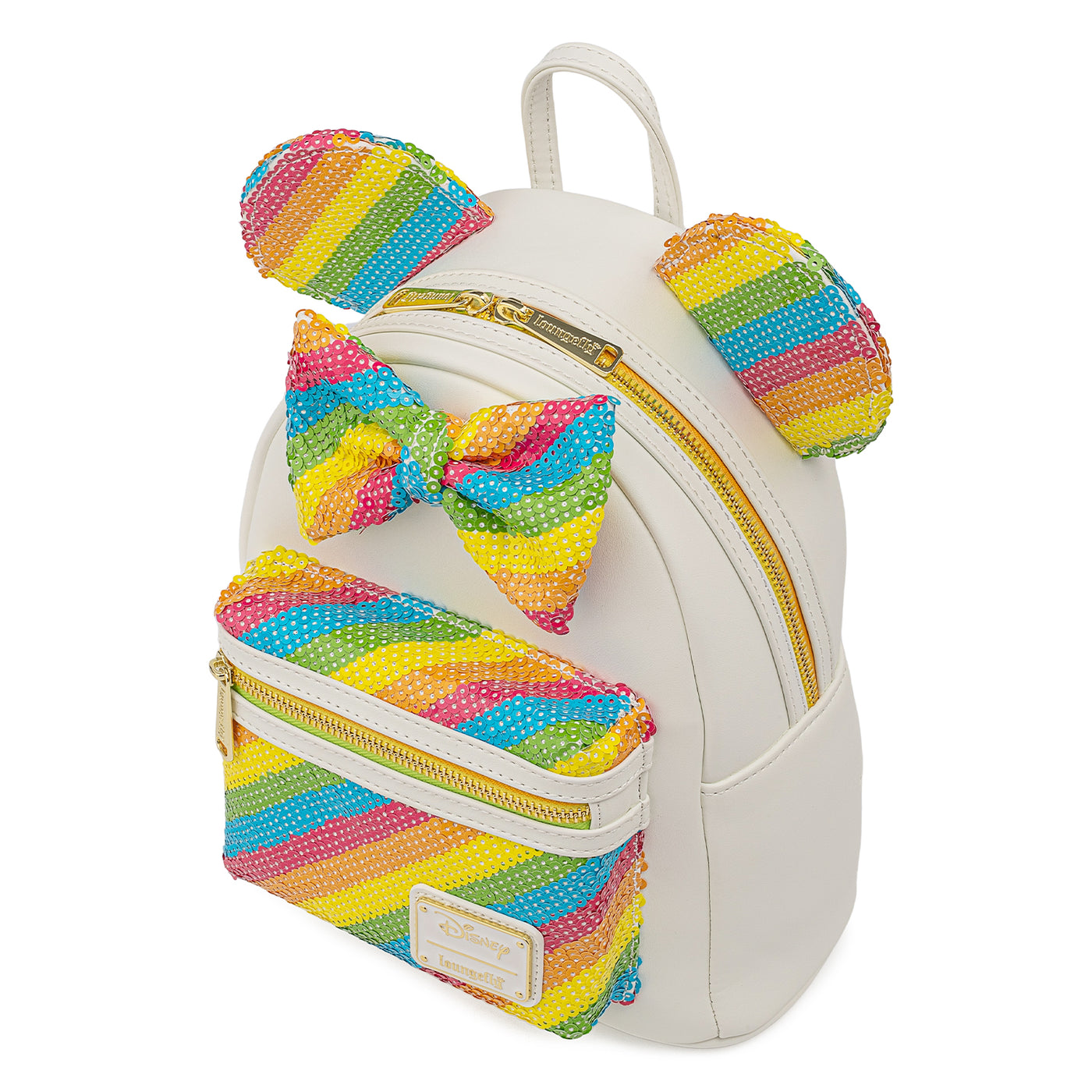 Loungefly Disney Sequin Rainbow Minnie Mouse Mini Backpack