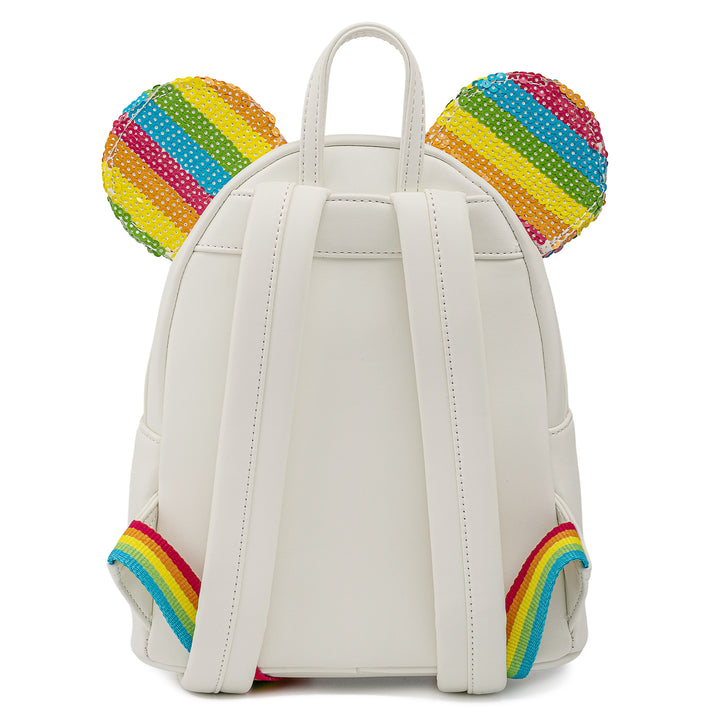 Loungefly Disney Sequin Rainbow Minnie Mouse Mini Backpack