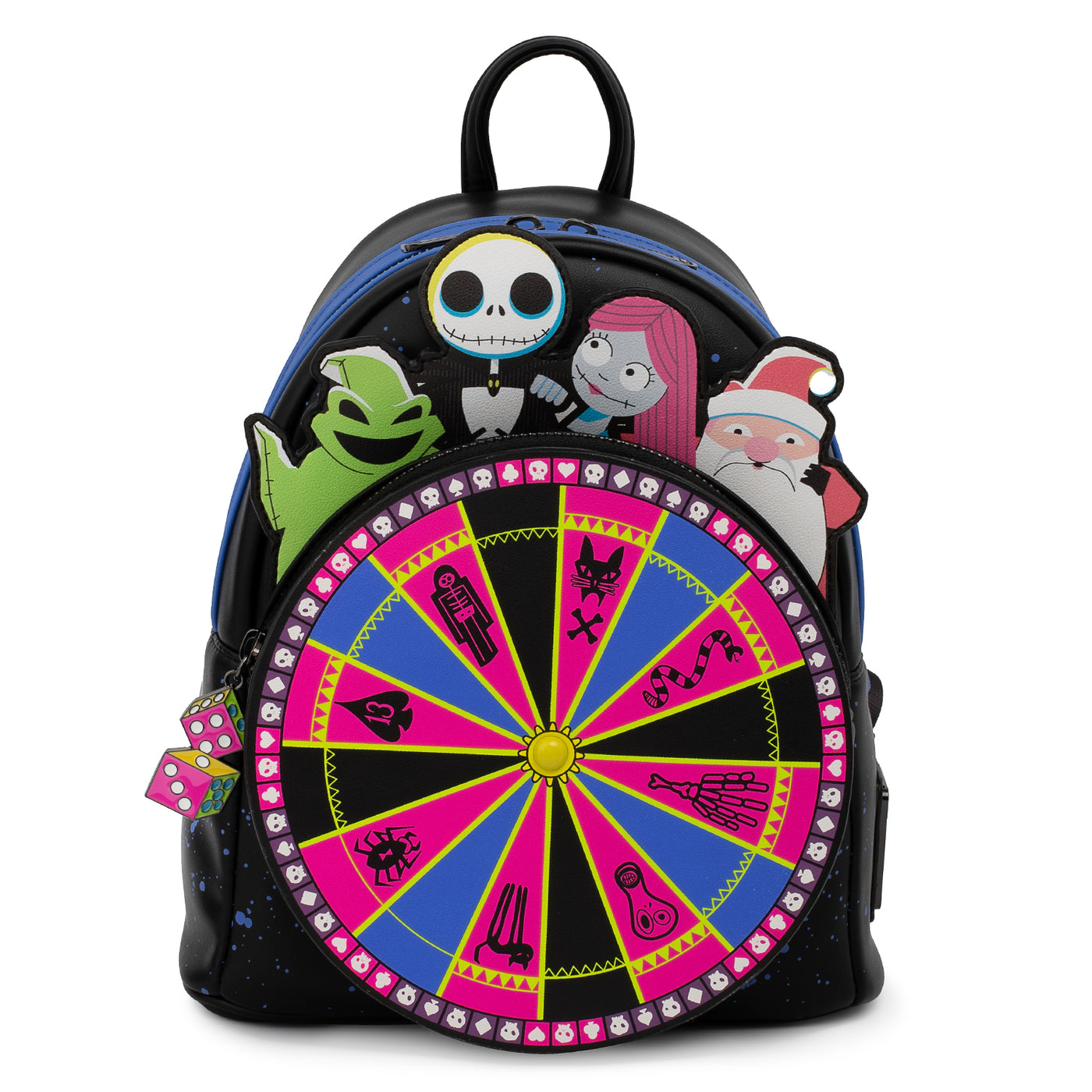 Loungefly Disney The Nightmare Before Christmas Oogie Boogie Wheel Mini Backpack