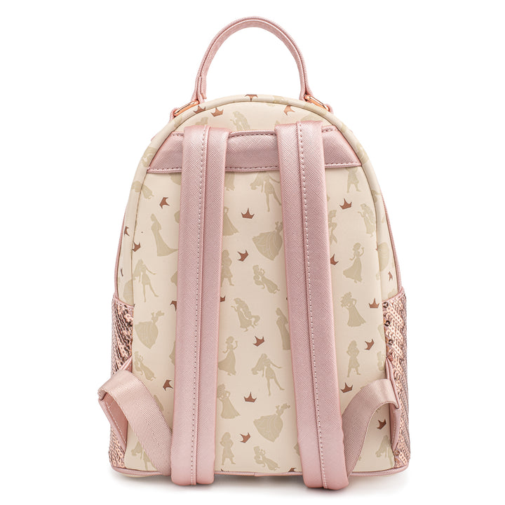 Loungefly Disney Ultimate Princess AOP Sequin Mini Backpack