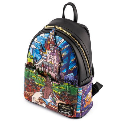 Loungefly Disney Beauty and the Beast Belle Castle Series Mini Backpack