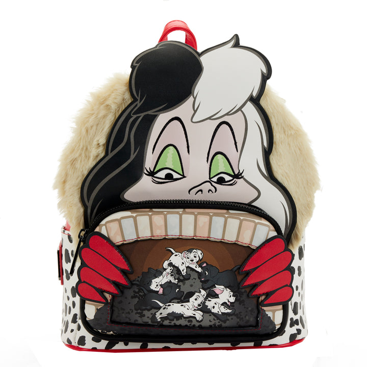 Loungefly Disney Villains Scene Series Cruella 101 Dalmatians Mini Backpack