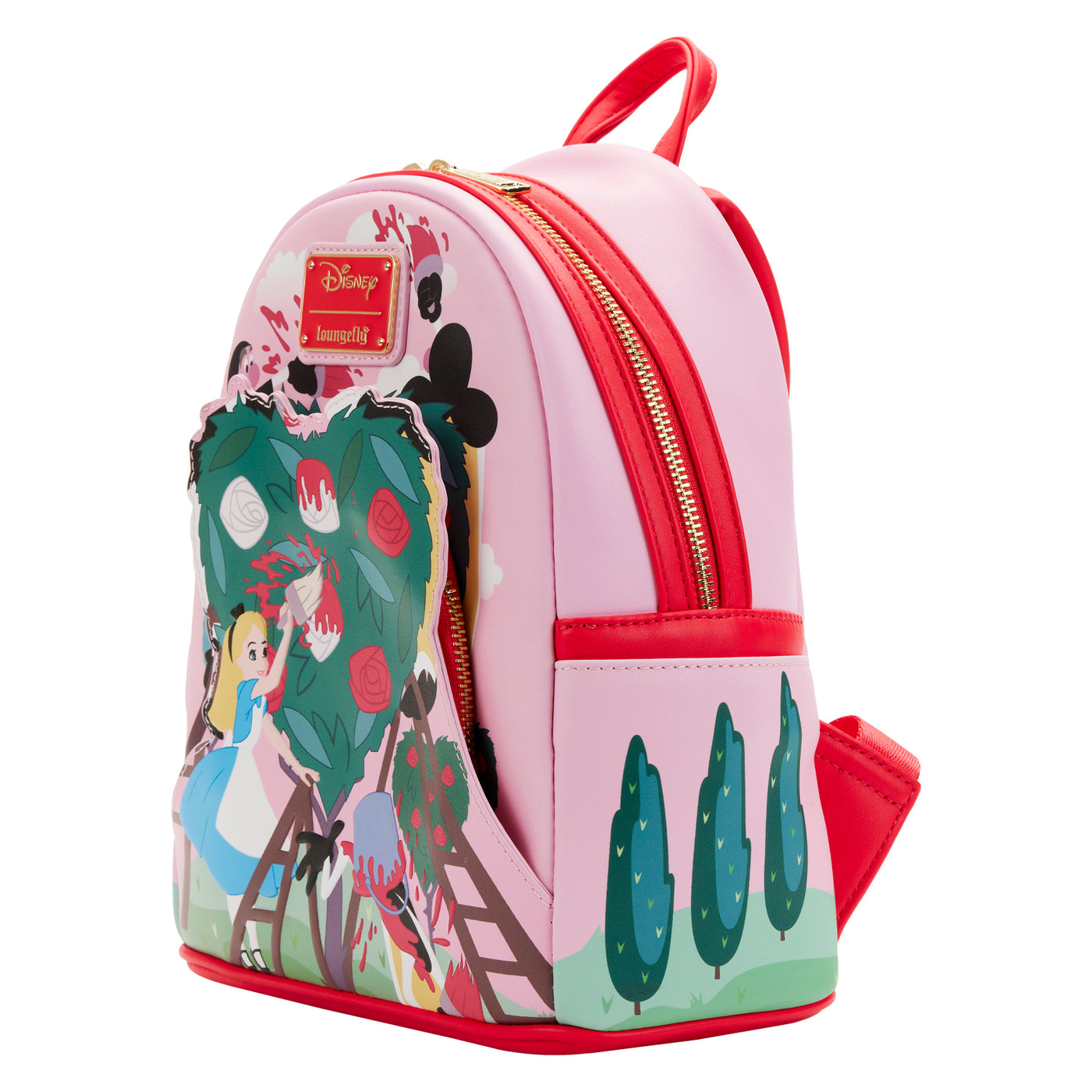 Disney Alice in Wonderland Painting the Roses Red Mini Backpack