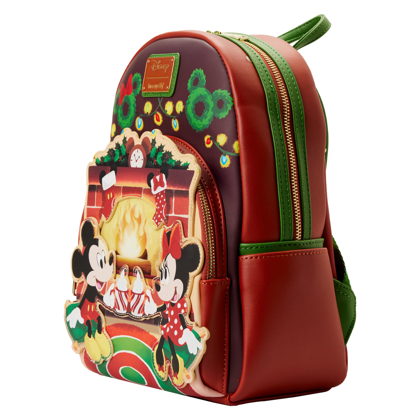 Disney Mickey & Minnie Hot Cocoa Fireplace Light Up Mini Backpack