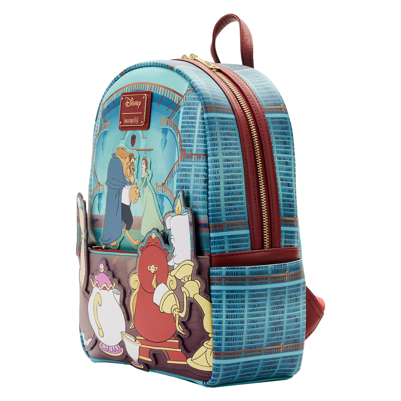 Disney Beauty and the Beast Library Scene Mini Backpack