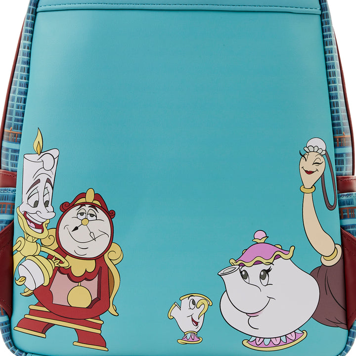 Disney Beauty and the Beast Library Scene Mini Backpack