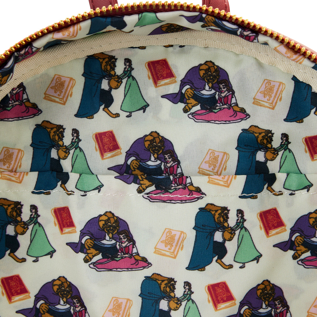 Disney Beauty and the Beast Library Scene Mini Backpack