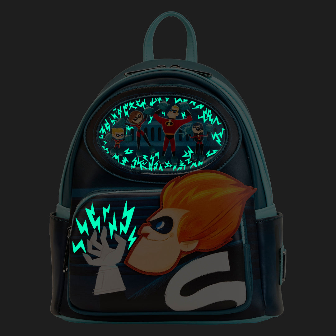 Disney Pixar Moments The Incredibles Syndrome Glow in the Dark Mini Backpack