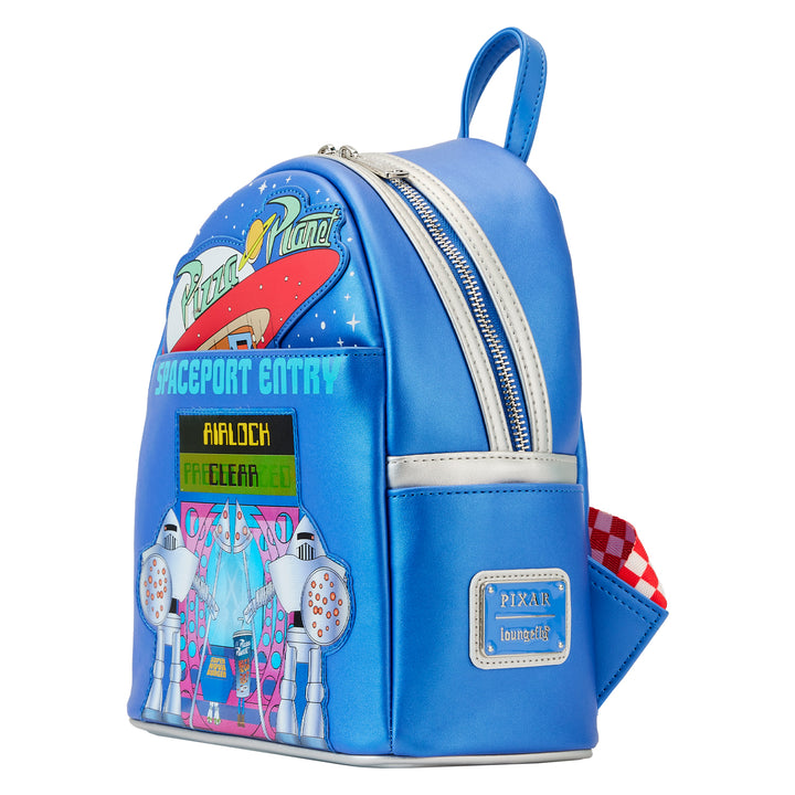 Loungefly Disney Pixar Toy Story Pizza Planet Space Entry Lenticular Mini Backpack