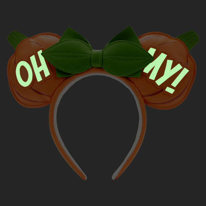 Disney Minnie Pumpkin Oh My Glow in the Dark Ears Headband