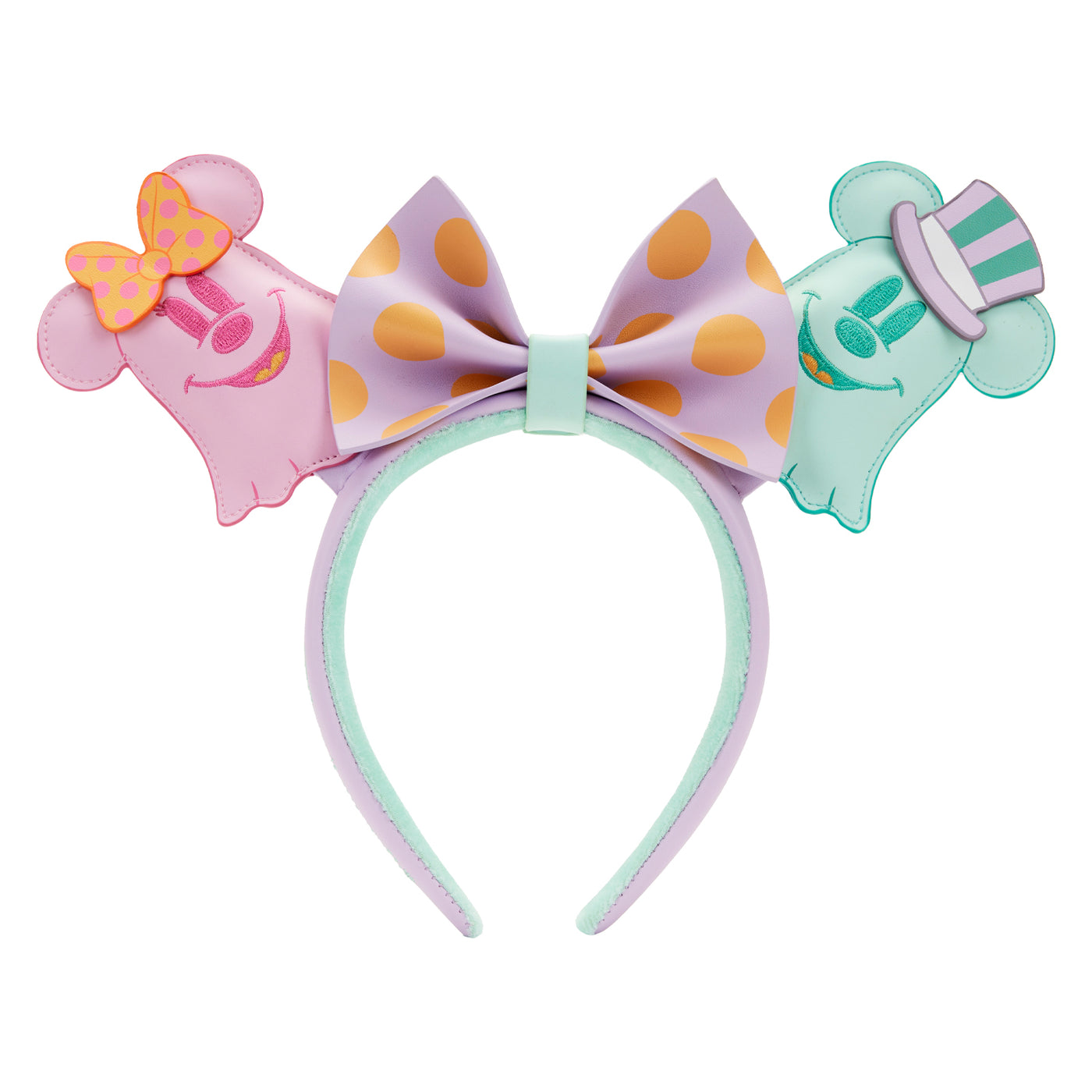 Disney Pastel Ghost Minnie & Mickey Glow in the Dark Ears Headband