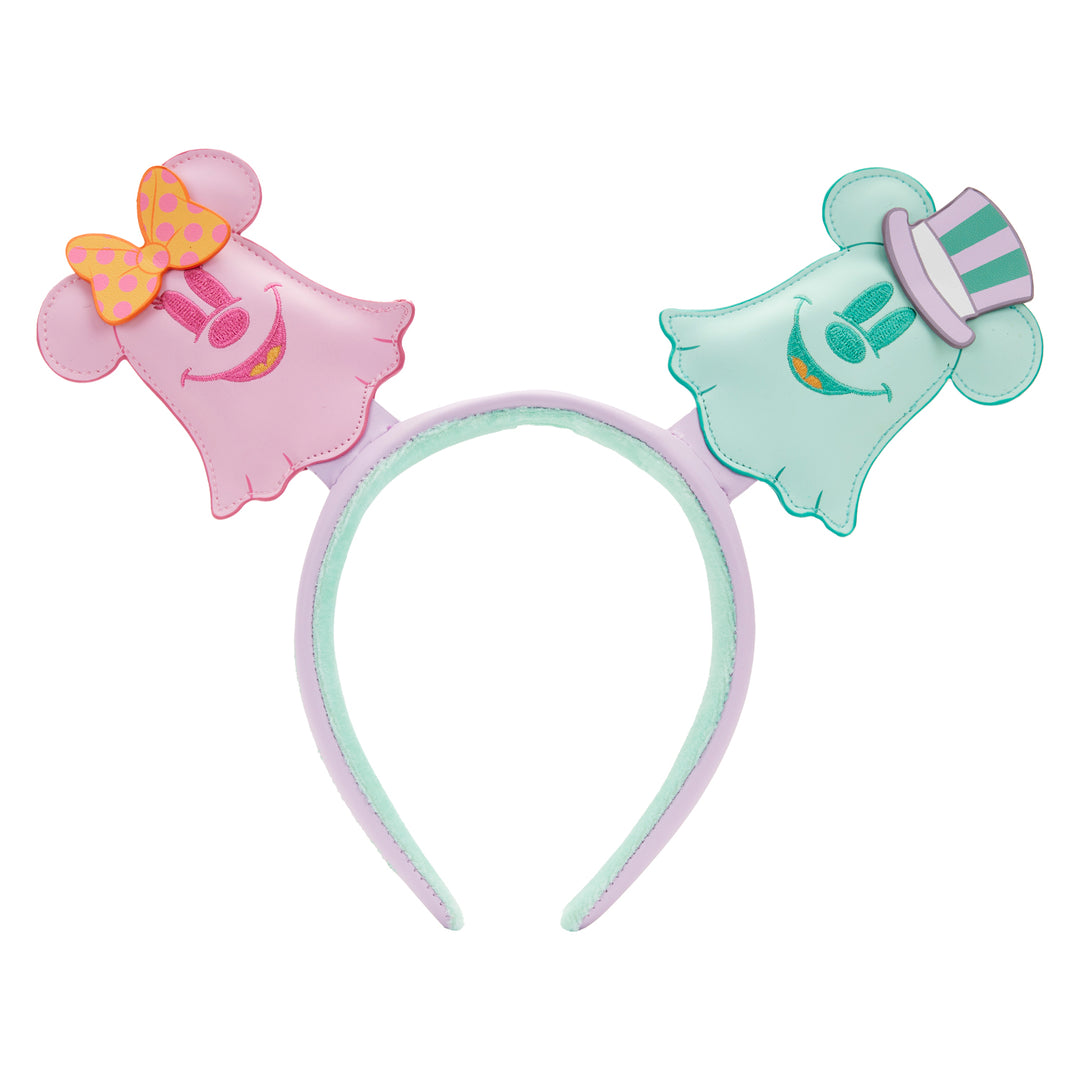 Disney Pastel Ghost Minnie & Mickey Glow in the Dark Ears Headband