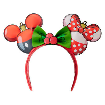 Disney Mickey & Minnie Holiday Ornament Ears Headband