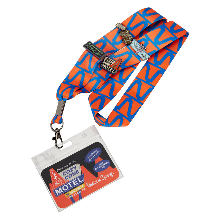 Loungefly Disney Pixar Cars Radiator Springs Lanyard w/Pins