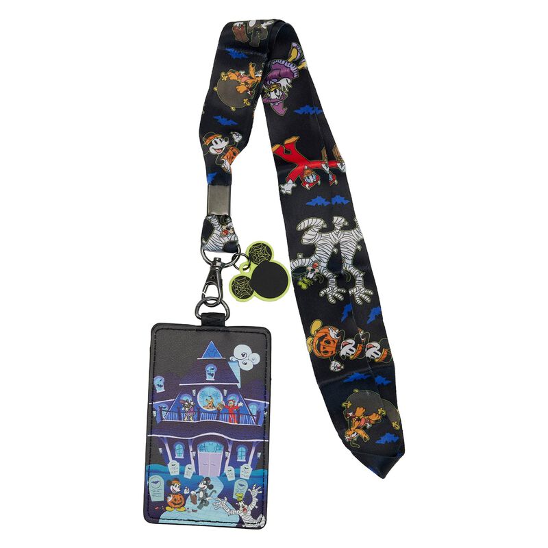 Loungefly Disney Mickey & Friends Halloween Lanyard W/Cardholder