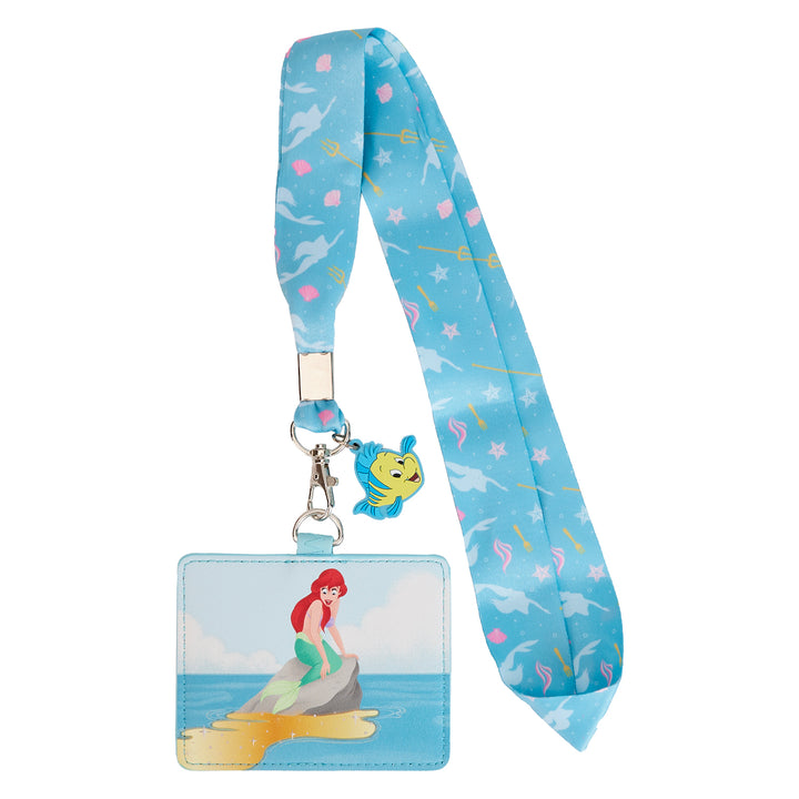 Disney The Little Mermaid Tritons Gift Lanyard W/Cardholder