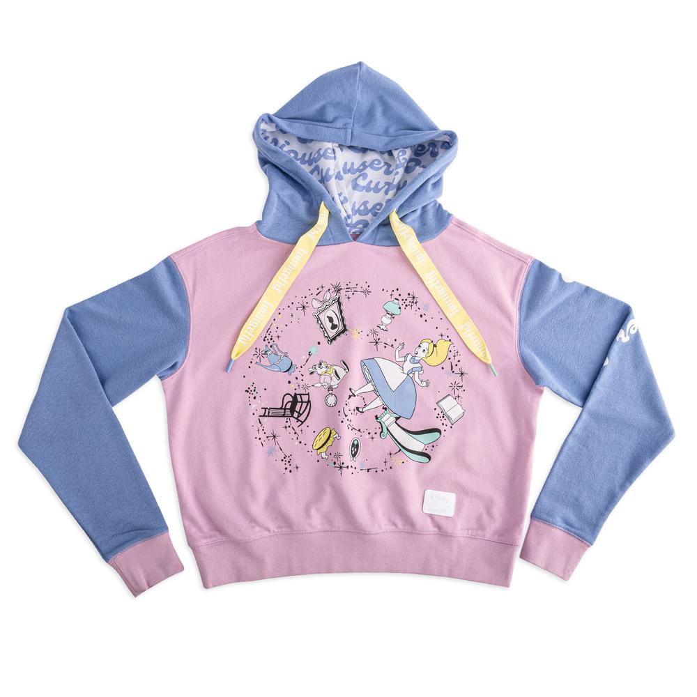 Disney Alice in Wonderland Rabbit Hole Crop Hoodie