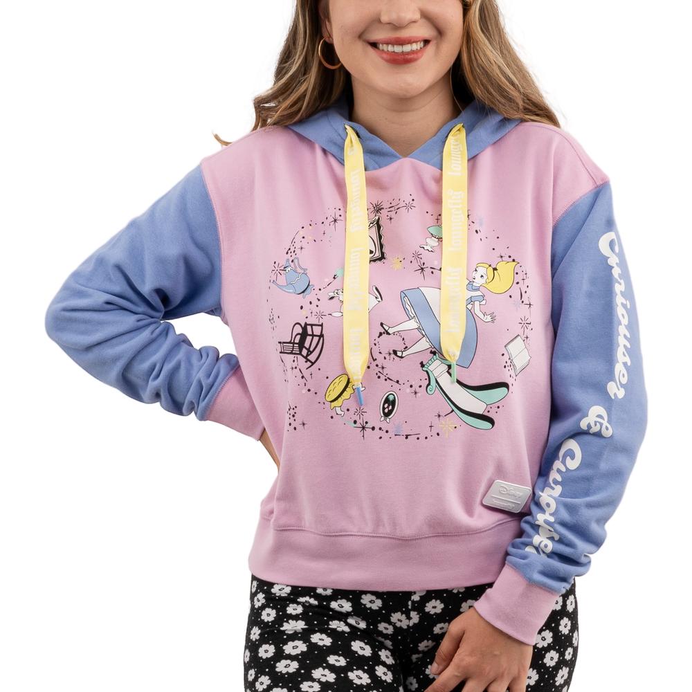 Disney Alice in Wonderland Rabbit Hole Crop Hoodie