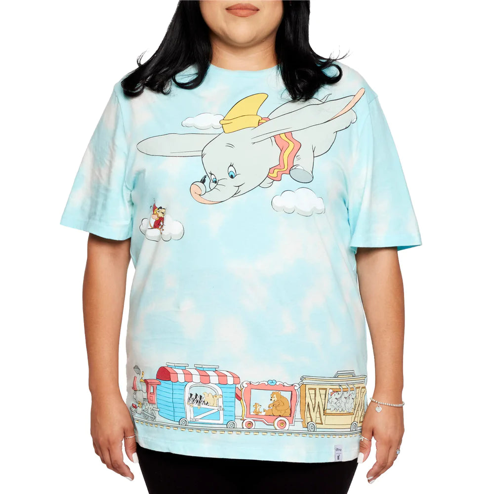 Loungefly Disney Dumbo Train Cloud Wash Unisex Tee
