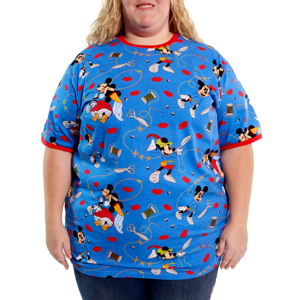 Disney Brave Little Tailor Mickey & Minnie Print Tee