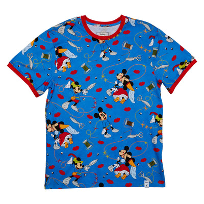 Disney Brave Little Tailor Mickey & Minnie Print Tee