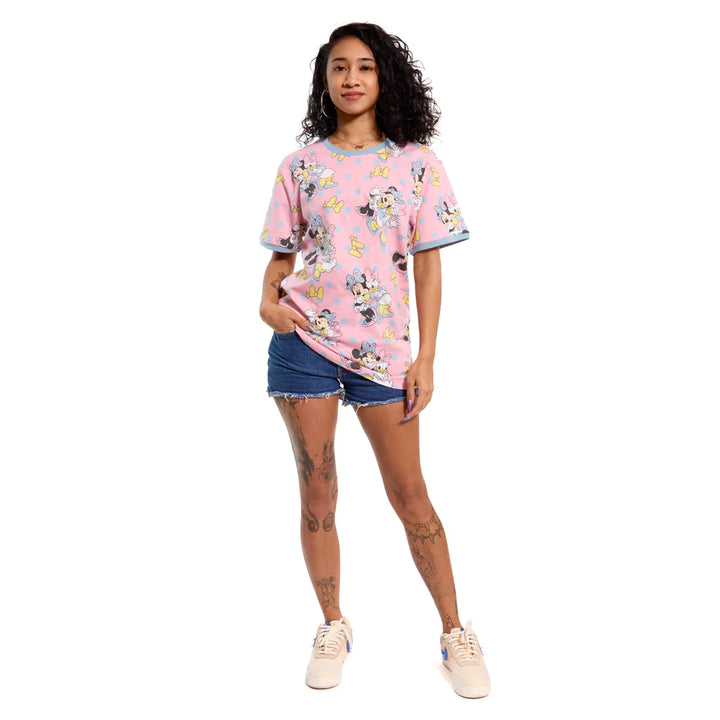 Disney Minnie & Daisy Pastel Polka Dot Print Tee