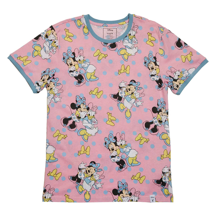 Disney Minnie & Daisy Pastel Polka Dot Print Tee