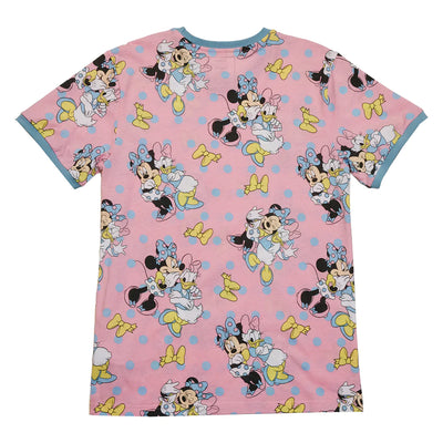 Disney Minnie & Daisy Pastel Polka Dot Print Tee
