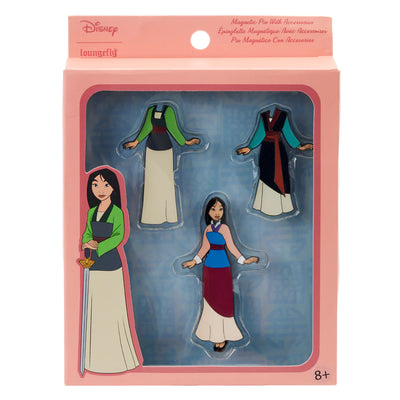 Disney Mulan Paper Doll Magnetic Pin Set