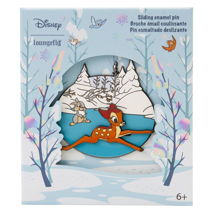 Loungefly Disney Bambi Ice Skating  3" Collector Box Pin