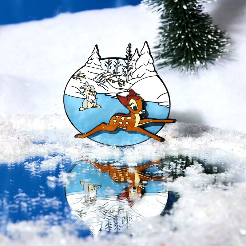 Loungefly Disney Bambi Ice Skating  3" Collector Box Pin