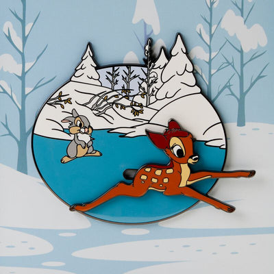Loungefly Disney Bambi Ice Skating  3" Collector Box Pin