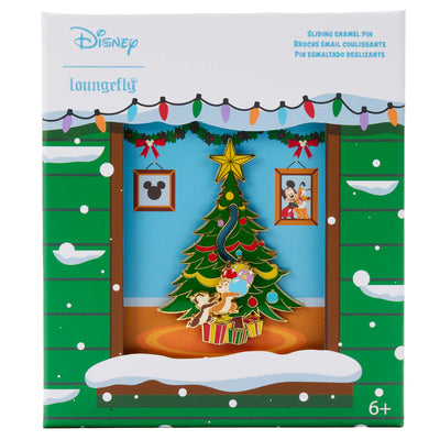 Disney Chip & Dale Tree Ornaments 3" Collector Box Pin