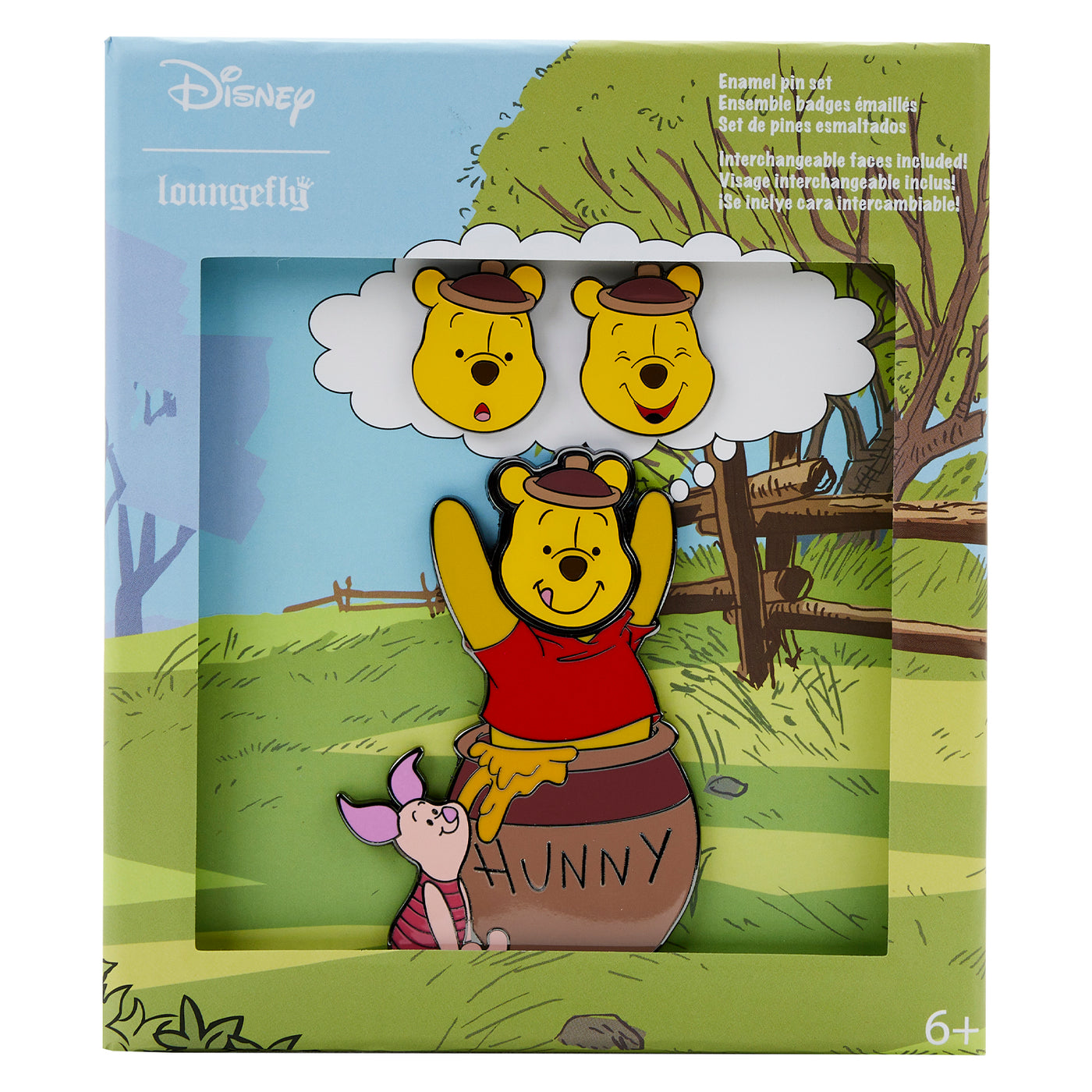 Disney Winnie the Pooh Mixed Emotions Pin Set
