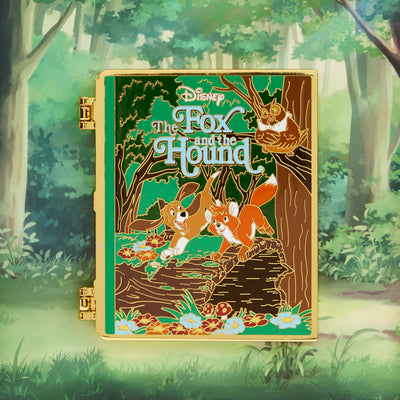 Disney Classic Books The Fox and the Hound 3" Collector Box Pin