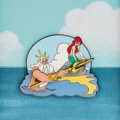 Disney The Little Mermaid Tritons Gift 3" Collector's Box Pin Limited Edition