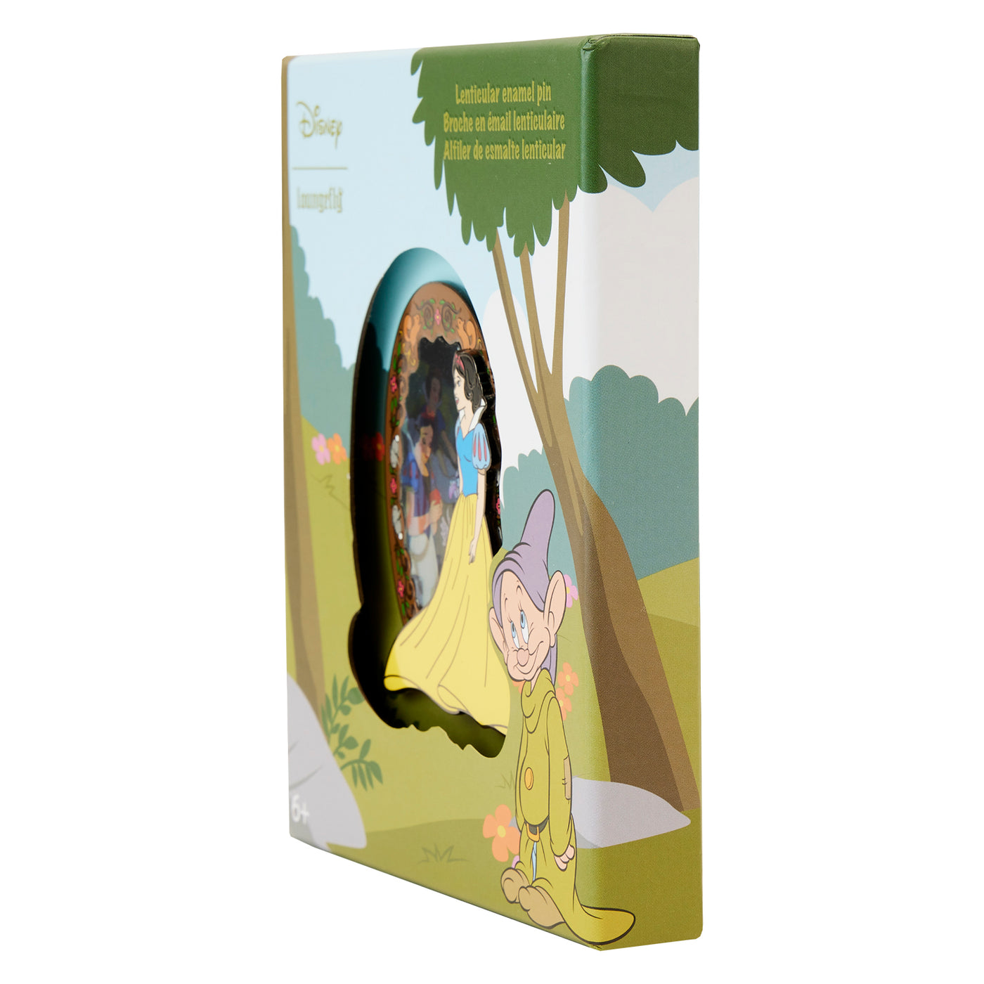 Disney Snow White Lenticular Princess Series 3" Collector's Box Pin Limited Edition