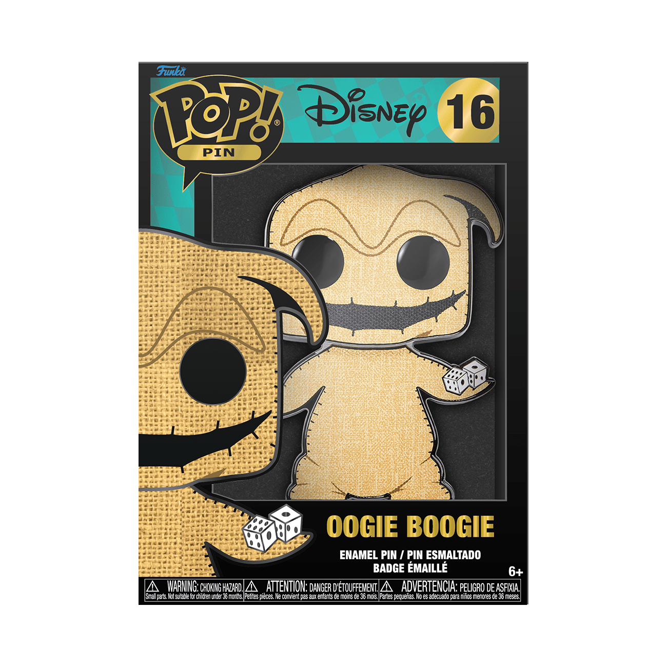 Loungefly Funko Pop! Pin Disney The Nightmare Before Christmas Oogie Boogie